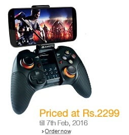 Amkette Evo Gamepad Pro 2 (Bluetooth Wireless Controller for Android Smartphone and Tablets) worth Rs.2899 for Rs.2299 @ Amazon (For Today Only)
