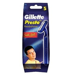 Gillette Presto Readyshaver Pack of 5