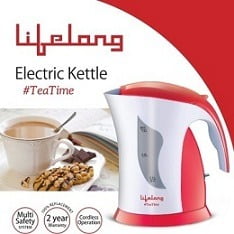 Lifelong TeaTime1 – 1 Ltr Hairpin Electric Kettle for Rs.599 (2 Yrs Warranty)