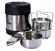 Milton Thermosteel Legend Lunch Box, 3-Pieces for Rs.529 Only @ Amazon (Limited Period Deal)