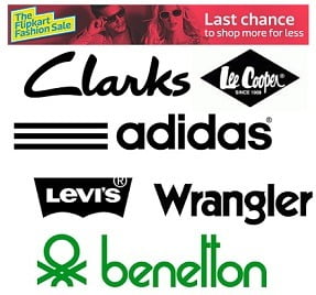 Clarks, Adidas, Lee Cooper Shoes at  Minimum 40% off | Wrangler, Levis, Adidas, Benetton Clothing – 40% – 50% Off @ Flipkart
