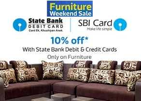 (Last Day) Flipkart Offer on Furniture – Up to 60% Off + Extra up to Rs.4000 Off + 10% Extra Off on SBI Cards