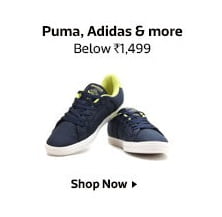 Mens Sports Shoes, Floaters (Puma, Adidas, Reebok, Nike, Sparx & more) below Rs.1499
