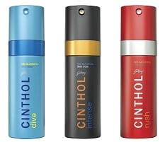 Cinthol Rush, Dive & Intense Deo Spray, 450ml (Buy 2 Get 1 Free) for Rs.350 Only @ Amazon