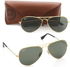 Ray-Ban Aviator Sunglasses (Natural Green) (RB3025|001/58|55) worth Rs.7790 for Rs.4492 Only @ Amazon