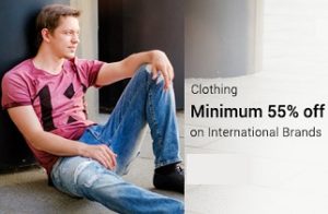 Men’s Clothing (International Brands) – Min 55% Off @ Flipkart