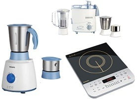 Philips HD4928/01 Induction Cooktop for Rs.2999 | Philips HL1632 500 W Juicer Mixer Grinder for Rs.2499 @ Amazon