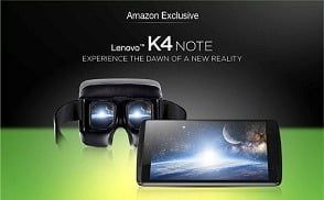 Lenovo Vibe K4 Note with VR Bundle for Rs.12499 @ Amazon