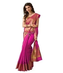 TAANSHI Women Tussar Silk Saree