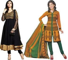 Giftnfriends Salwar Kurta | Lehnga Choli Dress Material & Sarees -  Minimum 70% Off