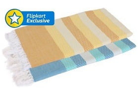 Quick Dry Cotton Towel (Pack of 2) for Rs.279 @ Flipkart