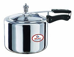 Bajaj Pressure Cooker, 3 Litres, Silver with 5 Years warranty for Rs.1100 @ Amazon (Limited Period Deal)
