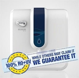 Pureit Advanced RO+UV Water Purifier for Rs.8624 @ Amazon