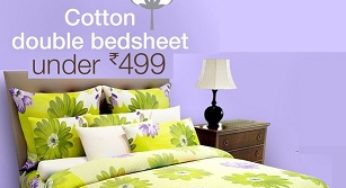 Double Bedsheets (Cotton) – Up to 70% Off below Rs.499 @ Amazon