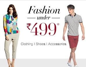 Fashion under Rs.499 (Clothing, Footwear & Accessories) @ Amazon