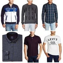 Men's Casual / Formal Shirts / Sweatshirts & T-Shirts / Shorts / Belts / Cap / Socks - Min 60% Off