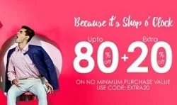 Myntra Fashion Sale – Minimum 40% Off + Extra 20% Off (No Min Purchase)