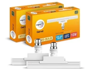 Wipro 10W 3D LED Bulb (White) Pack of 2 for Rs.362 @ Amazon