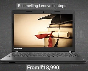 Best Selling Lenovo Laptops with Extra Discount Offer