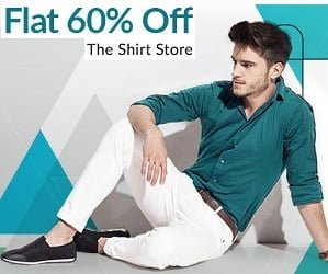 Flat 60% Off on Mufti, Celio & more Men’s Shirts @ Amazon