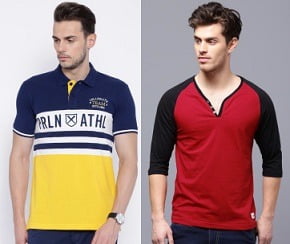 Min 50% Discount on Men’s Popular Brand T-Shirts & Polo @ Myntra