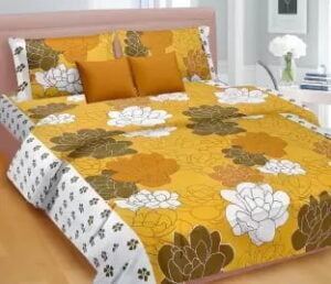 Cortina Cotton Double Bedsheet with Pillow Cover - Minimum 50% Off