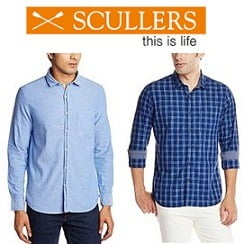 Scullers Men’s Clothing – Flat 50% Off @ Amazon