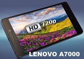 Lenovo A7000 (Dual SIM, 1.5GHz Octa Core, 2GB RAM, 5.5″HD, 4G, Lollipop, 8 MP Camera) for Rs.5999 @ Flipkart