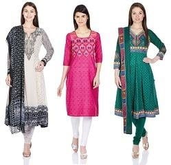 Top Brand Collection of Womens Ethnic Wear - Min 50% Off
