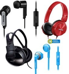 Philips Headphones & Earphones below Rs.899 @ Flipkart