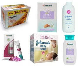 Himalaya & Johnson & Johnson Baby Products - Min 25% Discount