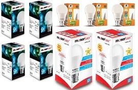 LED Bulbs (Wipro, Syska, Philips, Moserbaer)