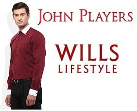 John Players and Wills Lifestyles Men’s clothing – Minimum 60% Off @ Amazon