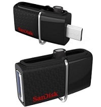 Sandisk Ultra Dual 3.0 On-The-Go Pendrives – 16 GB for Rs.399 | 32 GB for Rs.419 @ Amazon