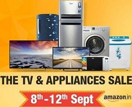 Amazon TVs & Appliances Sale (8th – 12th September)