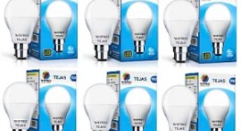 Wipro Tejas 9W (Pack of 6) LED Bulb- Cool Day Light for Rs.359 @ Amazon