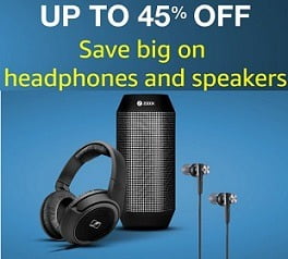 Best Selling Headphones & Speakers - Upto 45% Off