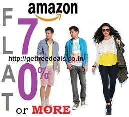 Men’s / Women’s Clothing & Footwear – Flat 70% Off @ Amazon