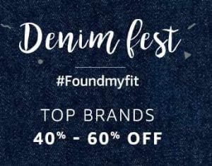 Denim Fest – Men’s & Women’s Jeans Up to 60% Off  @ Amazon