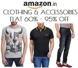 Men Clothing & Accessories : Flat 60% - 95% Off