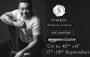 Symbol Mens Clothing Launch Offer: Up to 40% off