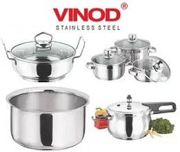 High Quality Vinod Stainless Steel Cookware