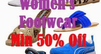 Minimum 50% Off on Women’s Branded Footwear @ Amazon