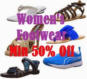 Minimum 50% Off on Women’s Branded Footwear @ Amazon
