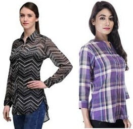 Womens Top Wear - Up to 72% Off below Rs.499