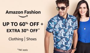 Amazon Fashion: Up to 60% Off + Extra 30% Off on Clothing, Footwear
