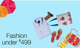 Branded Clothing | Footwear | Accessories for Men & Women – under Rs.499 @ Amazon