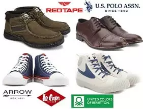 Casual / Formal / Sports Footwear (Lee Cooper, Levis, Red Tape, VANS, UCB & more) - Minimum 55% Off