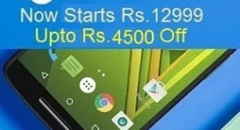 Moto X Play with Turbo Charger- Up to Rs.4500 Off : 16GB for Rs.12999 | 32GB for Rs.14999 @ Flipkart + with SBI Card 10% Extra Off)