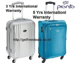 Pronto Suitcase Luggage - Minimum 60% Off